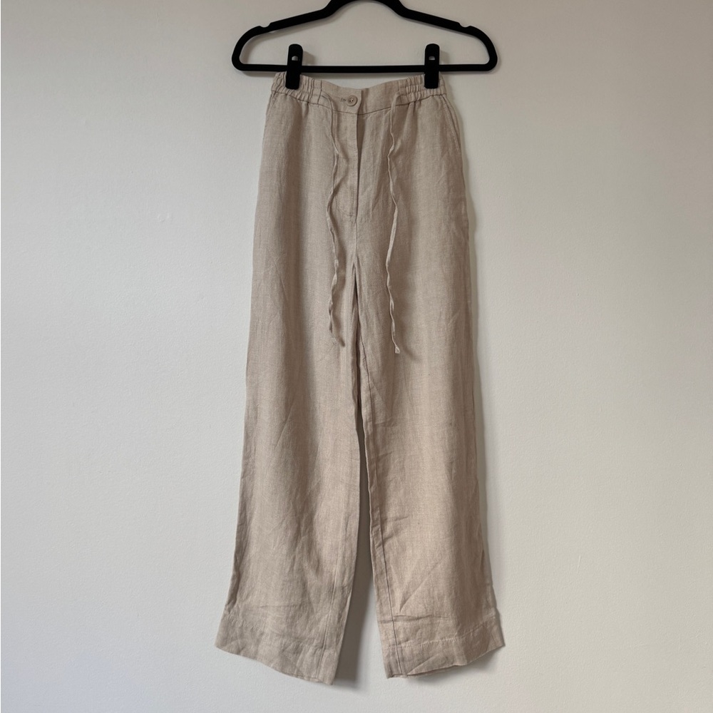 COS linen pull on pants